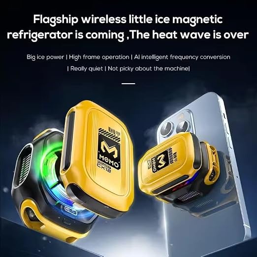 MEMO CX12 Magnetic Semiconductor Phone Cooler with RGB Light & Digital Display