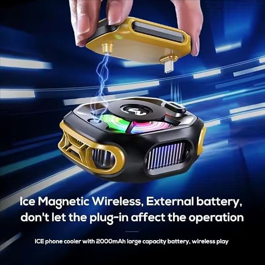 MEMO CX12 Magnetic Semiconductor Phone Cooler with RGB Light & Digital Display