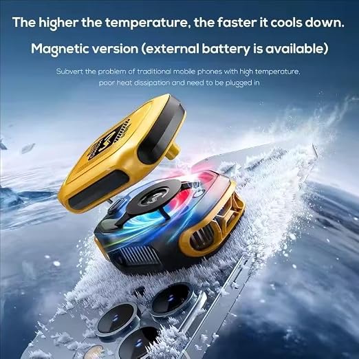 MEMO CX12 Magnetic Semiconductor Phone Cooler with RGB Light & Digital Display