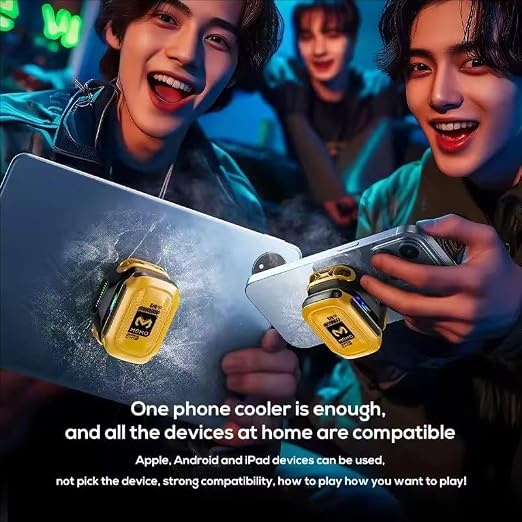 MEMO CX12 Magnetic Semiconductor Phone Cooler with RGB Light & Digital Display