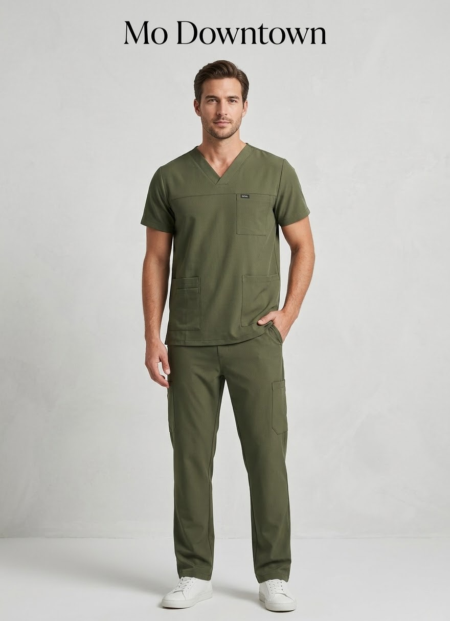  Royal silver unisex scrub 