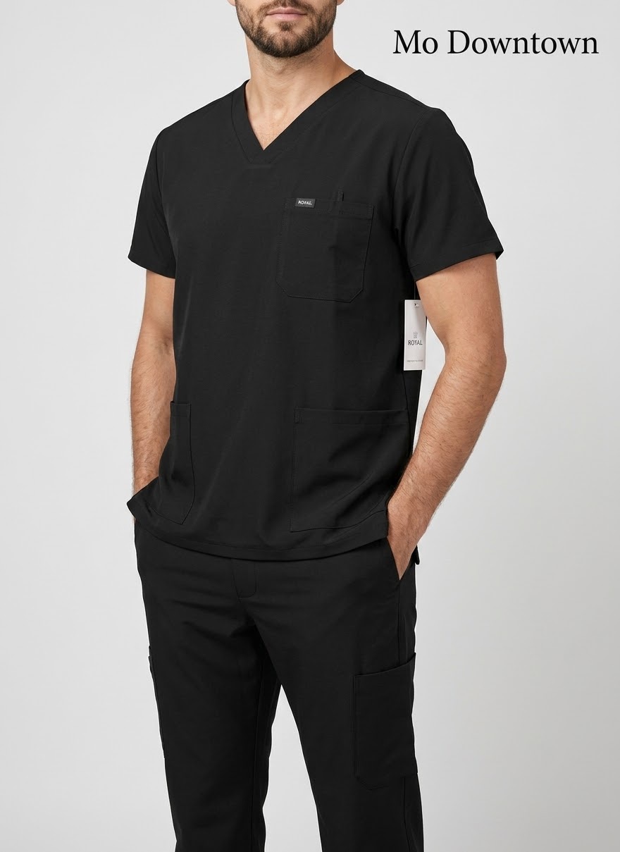  Royal silver unisex scrub 