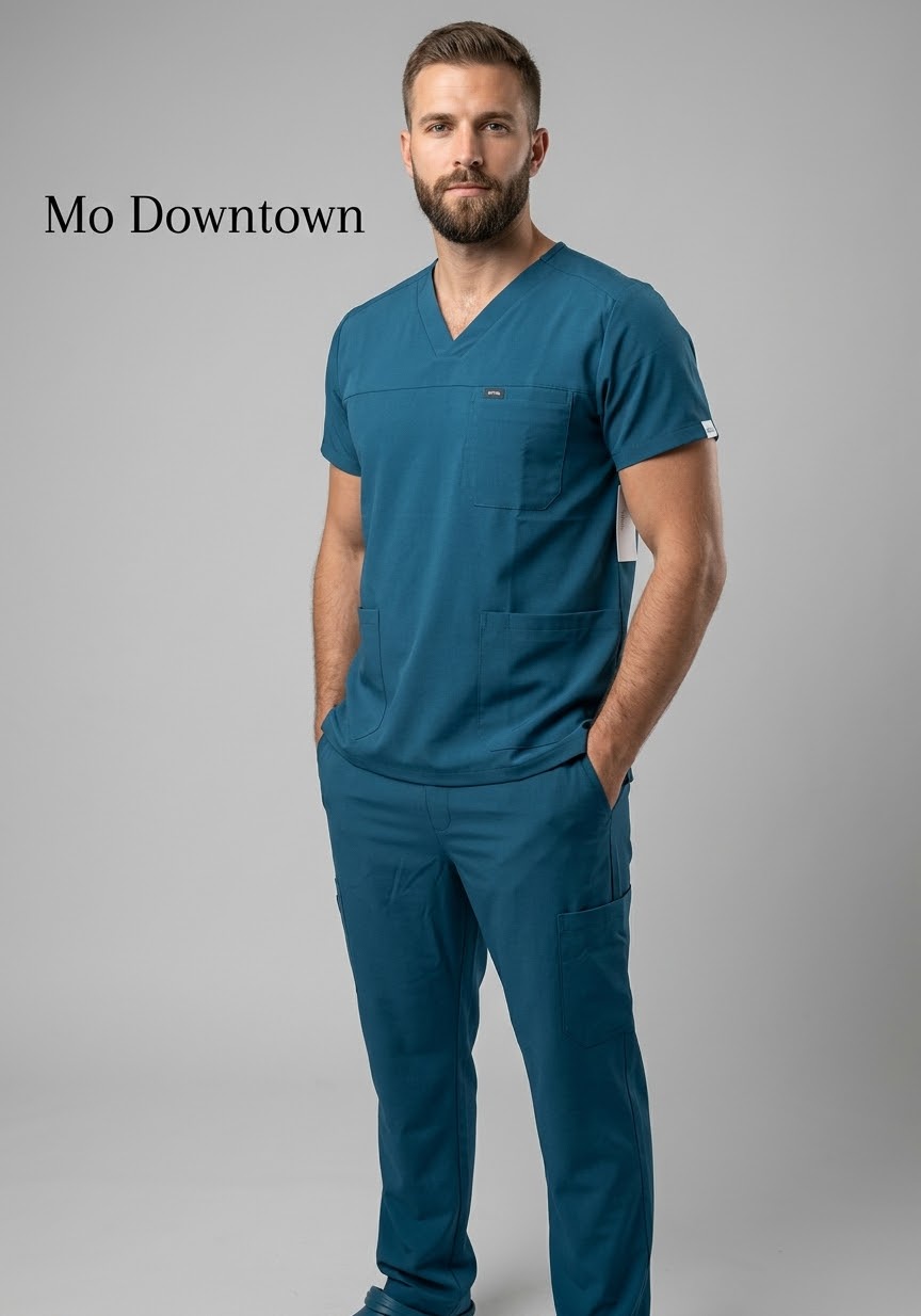  Royal silver unisex scrub 