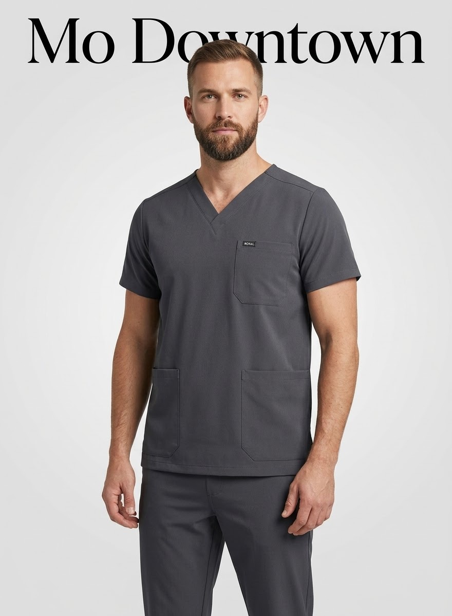  Royal silver unisex scrub 