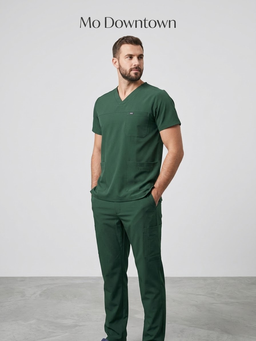  Royal silver unisex scrub 