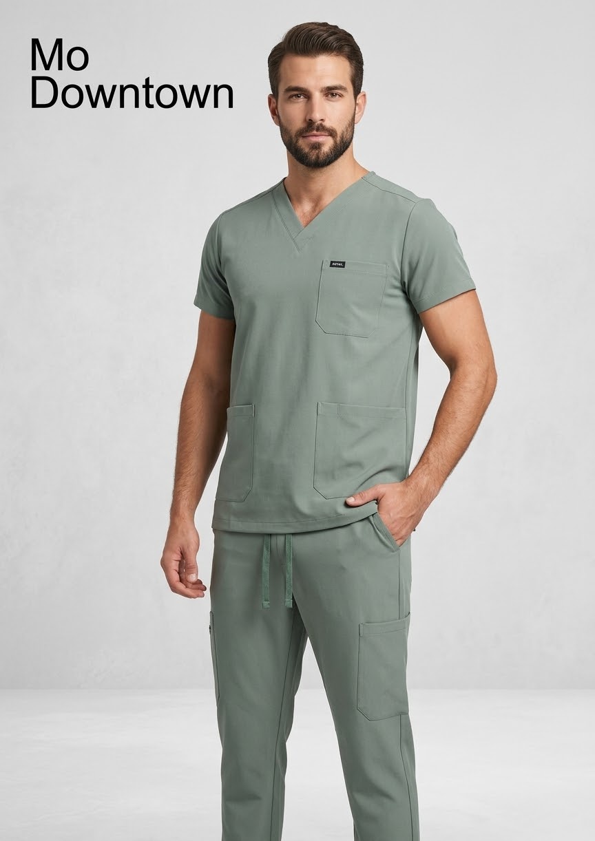  Royal silver unisex scrub 