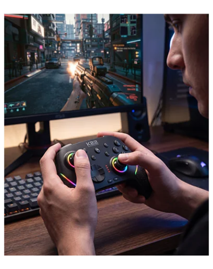 COUGAR EGY K22 Wireless Gaming Controller – Black RGB Gamepad