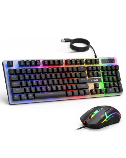 DAMN DD953 RGB Gaming Keyboard and Mouse Combo – Wired USB Set
