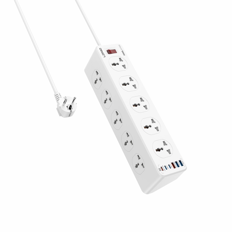 لادنيو باور سوكيت2500وات -2متر - LDNIO Power Socket(2500W) (2000mm) Model:SC10610C