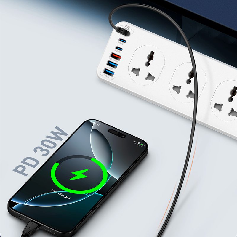 لادنيو باور سوكيت2500وات -2متر - LDNIO Power Socket(2500W) (2000mm) Model:SC10610C