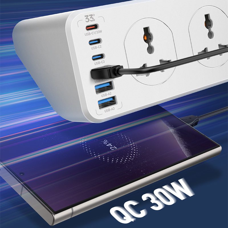 لادنيو باور سوكيت2500وات -2متر - LDNIO Power Socket(2500W) (2000mm) Model:SC10610C