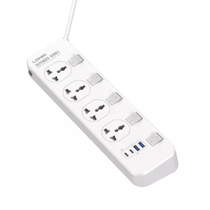  لادنيو باور سوكيت 2500وات -2متر -LDNIO Power Socket(2500W) (2000mm) Model:SC4408C