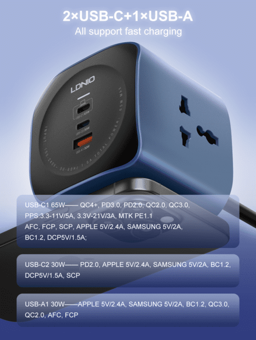 لادنيو باور سوكيت 2500وات -2متر - LDNIO Power Socket(2500W) (2000mm) Model:SC3319