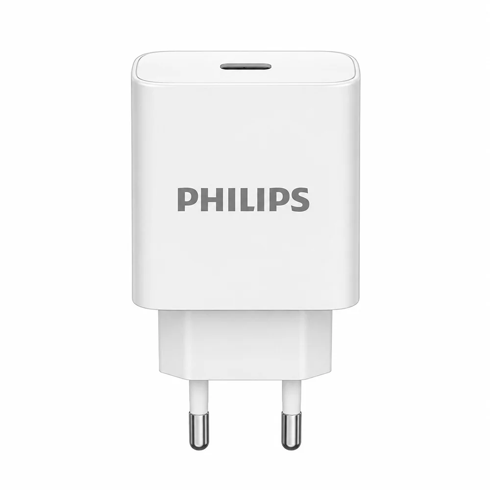 Philips GaN Type-C 20W Fast Charging DLP2629CW (ضمان 18 شهر)