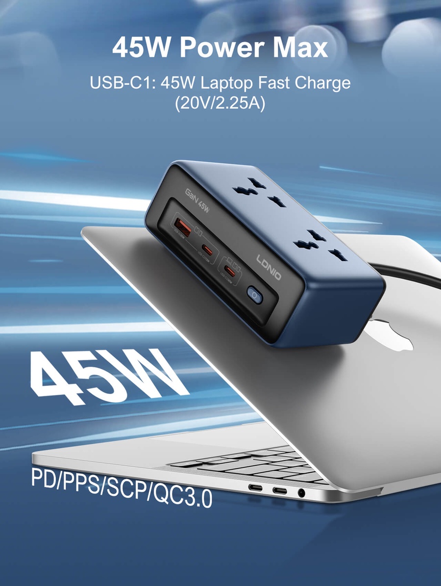 لادنيو باور سوكيت 2500وات -2متر - LDNIO Power Socket(2500W) (2000mm) Model:SC1