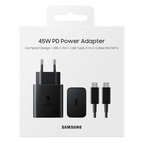 Samsung 45w PD Adapter with Cable 1.8M -Type-C to Type-C EP-T4511 (ضمان 12 شهر)