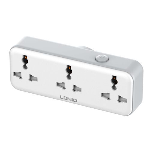 لادنيو  باور سوكيت 3 أوت ليت + 2 مخرج تايب - سي + يو إس بي - إيه 2500وات - LDNIO Power Socket 3 OUTLET+ 2 Port  (Type -C+ USB-A) (2500W) Model:SC3317