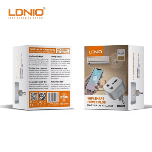 لادنيو سمارت باور بلج 2500وات- LDNIO Smart Power Plug (2500W) - SCW1050 