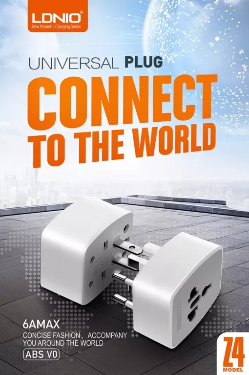 لادنيو بلج يونيفرسال تشارجر - LDNIO Plug Universal Charger Model: Z4
