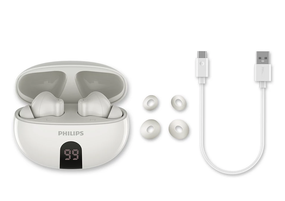 سماعة Philips TAT3559WT/97 لاسلكية True Wireless مع ANC