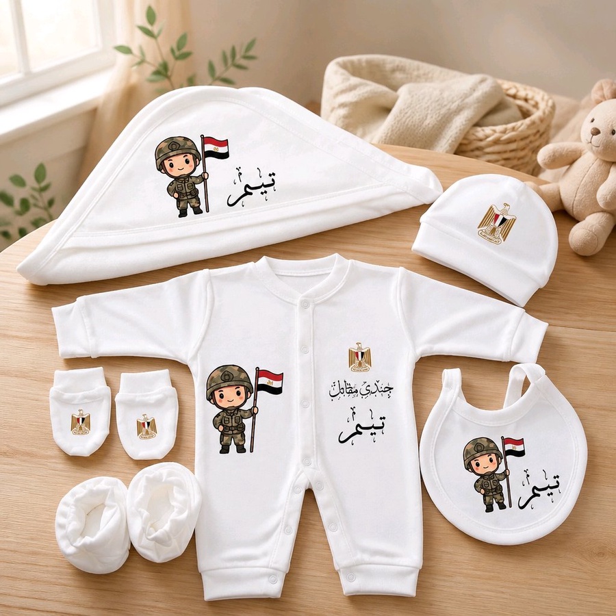 طقم ملابس مواليد فاخر بتصميم أنيق Little Hero