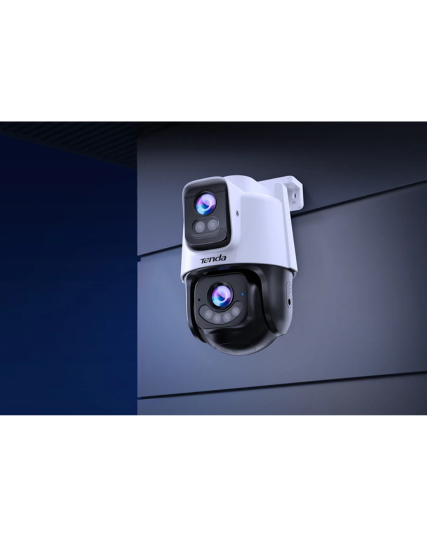 Tenda CH10 Dual-Lens Outdoor Wi-Fi Security Camera – White/Black