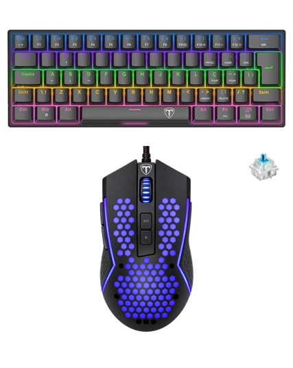 T-Dagger TGK321 Blue Switch + TGM114 Gaming Keyboard Mouse Bundle