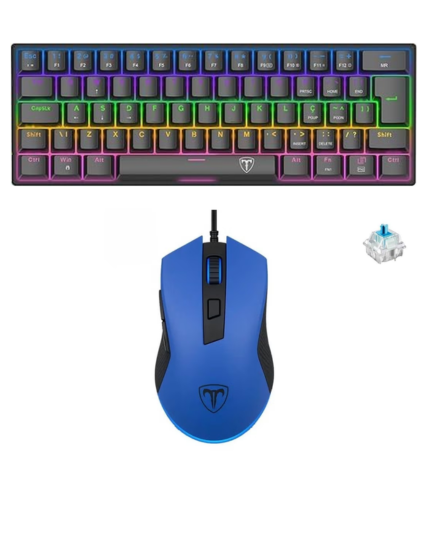 T-Dagger TGK321 Blue Switch + TGM113 Gaming Keyboard Mouse Bundle