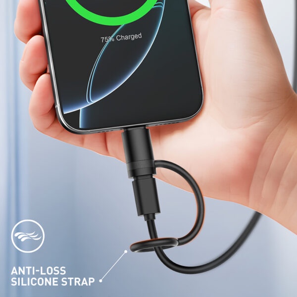 لادنيو بي دي فاست تشارجر أدبتور - تايب - سي ميل - تو - لايتينج فيميل -65وات- LDNIO PD Fast Charging Adapter - (Type - C Male TO Lightning Female) (65W) - LC260