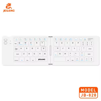 JEQANG JB-828 Foldable Keyboard Wireless Bluetooth Rechargeable Keyboard Compatible with iOS Android Windows