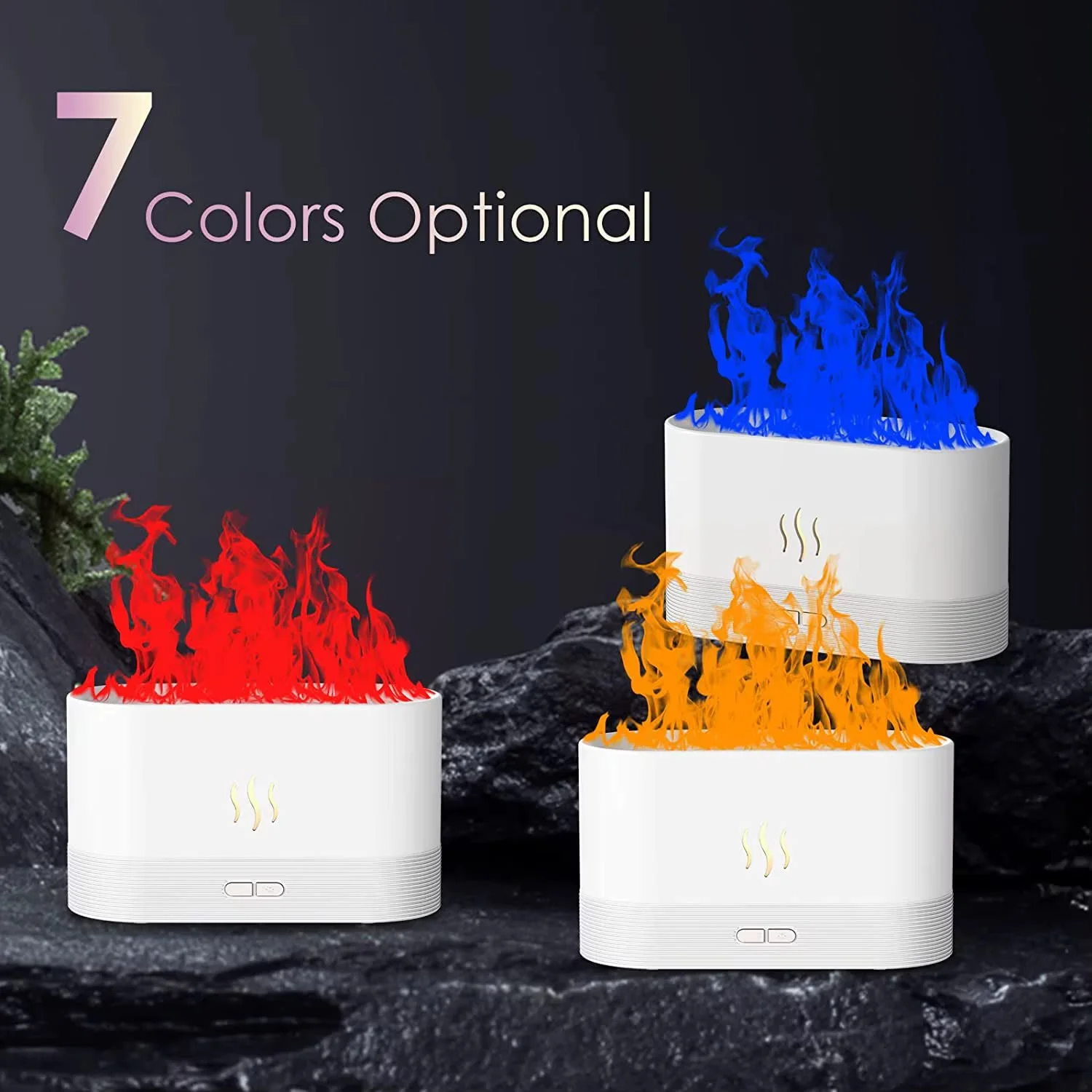 Car FlameGlow Ultrasonic Aroma Diffuser–KFL01
