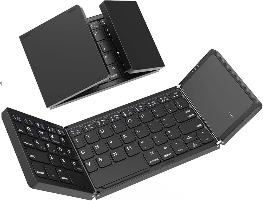 JEQANG JB-830 Keyboard Foldable Wireless Built-in Touchpad Type-C