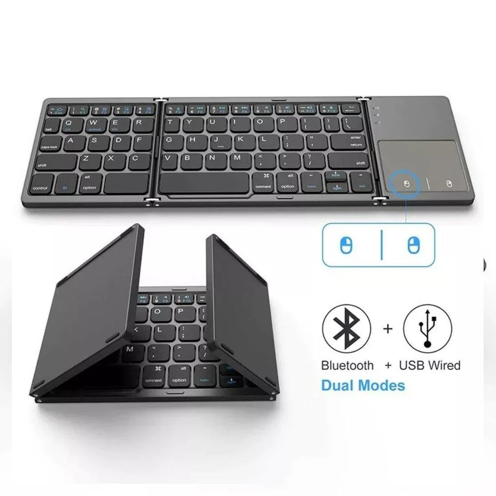 JEQANG JB-830 Keyboard Foldable Wireless Built-in Touchpad Type-C