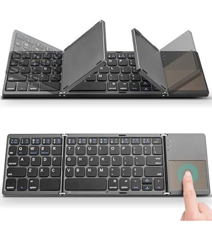 JEQANG JB-830 Keyboard Foldable Wireless Built-in Touchpad Type-C