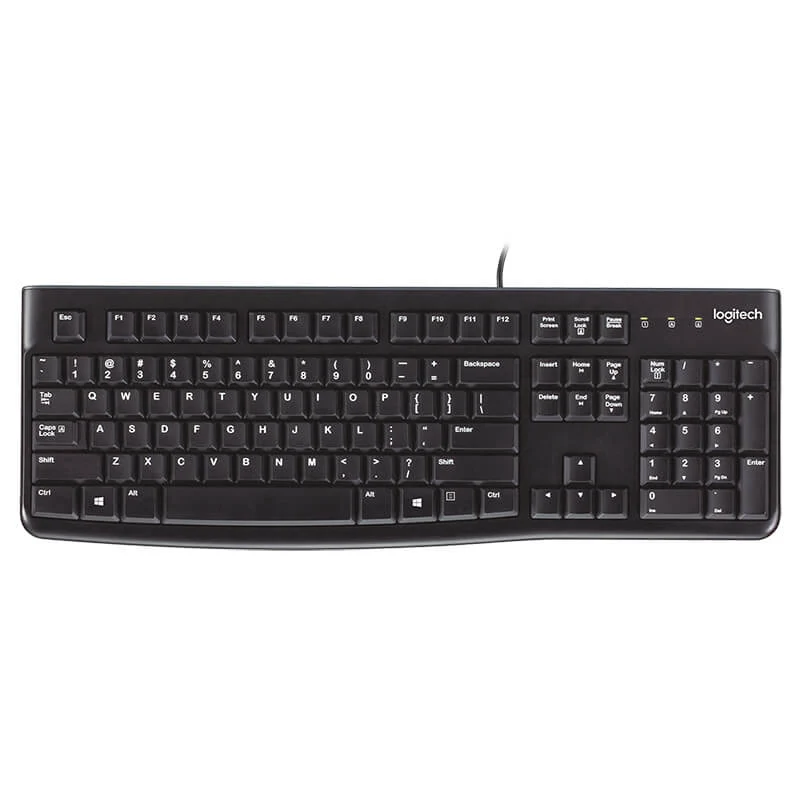 Logitech Keyboard Wired USB, QWERTY K120