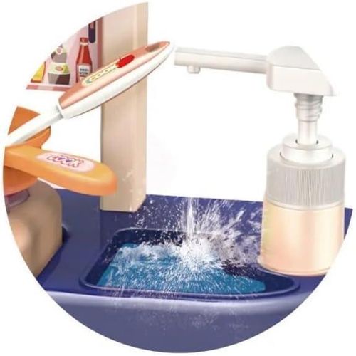 طقم لعبة مطبخ Dream DIY للبنات | أضواء وأصوات وحوض ماء يعمل | إكسسوارات | من 2 إلى 8 سنوات