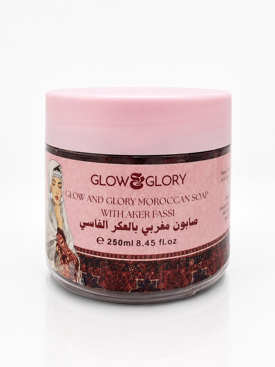 صابون مغربي بالعكر الفاسي Glow & Glory 250ML
