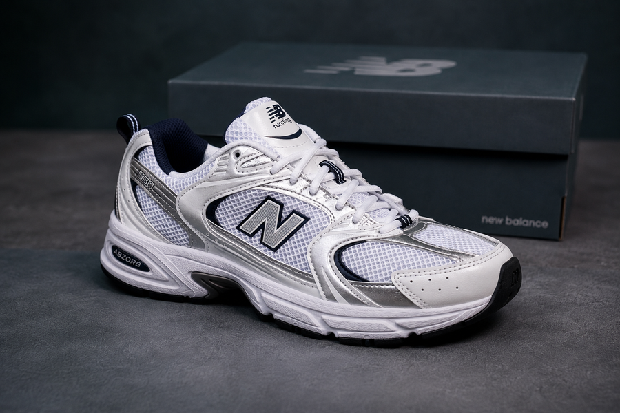 New Balance 530 Premium Mirror رجالي أبيض وفضي – MR530SG  | TR202