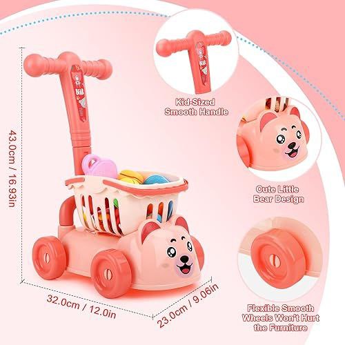 عربة الدب للتسوق  | Bear Cart Food Set