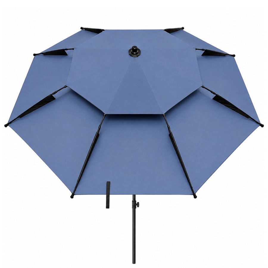 مظلة شاطئ كبيرة قابلة للإمالة – للتخييم والصيد والحماية من الشمس -Large Tilting Beach Umbrella – for Camping, Fishing & Sun Protection