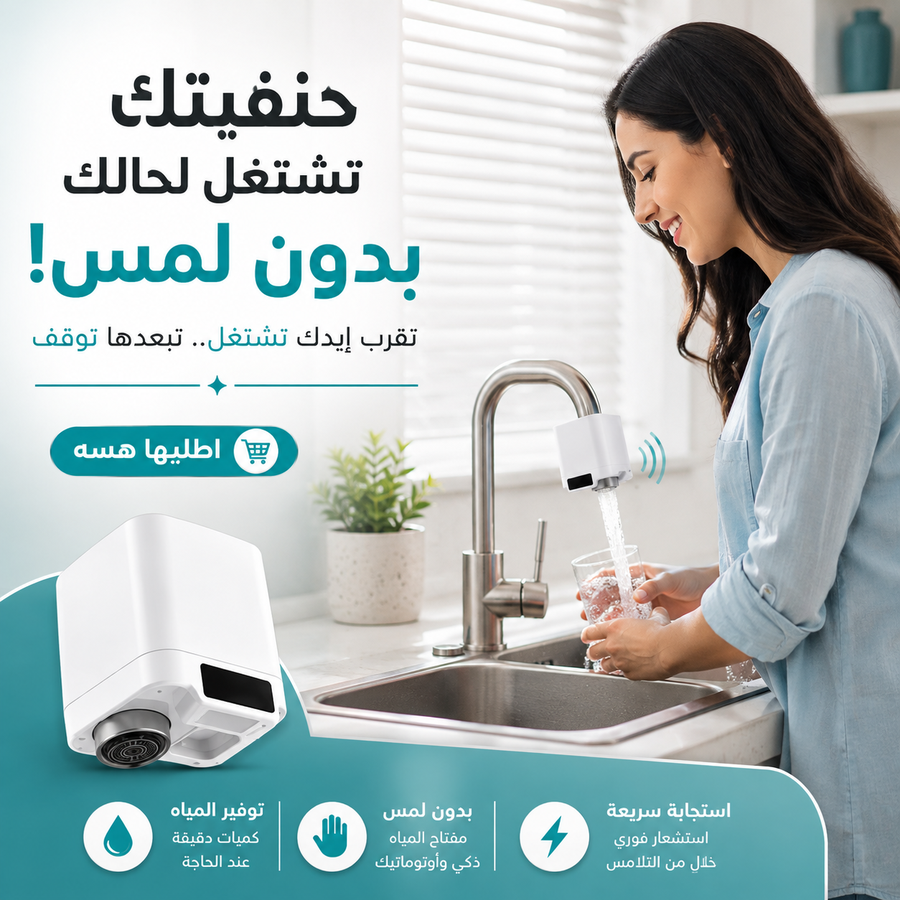 الحنفية الذكية بالسينسور