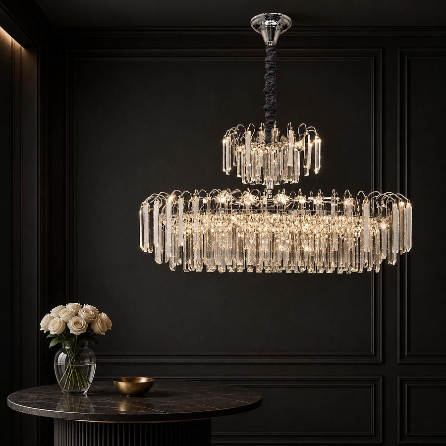 SHADOW OVAL CHROME CRYSTAL MODEL 89336