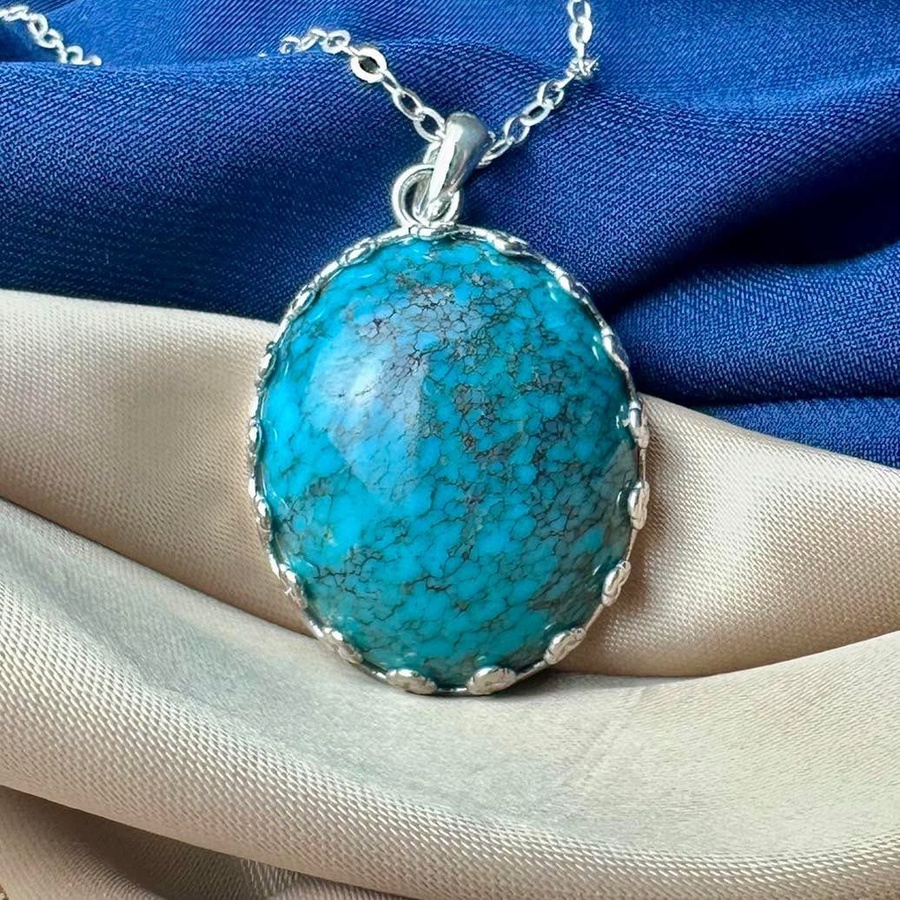 Turquoise Silver Pendant