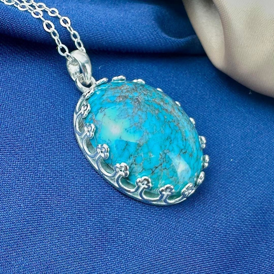 Turquoise Silver Pendant