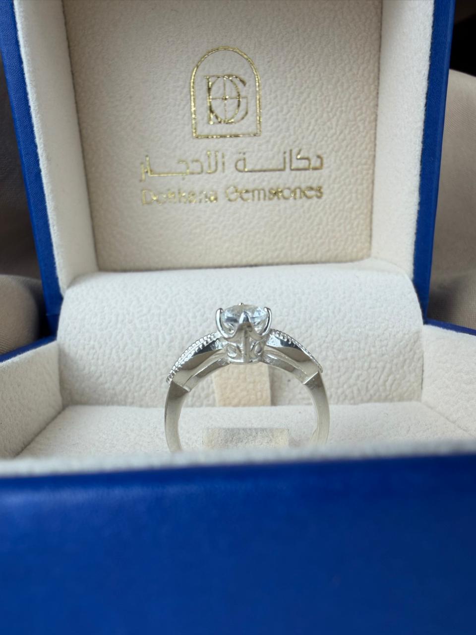 Topaz 925 Silver Ring - IGI certified 