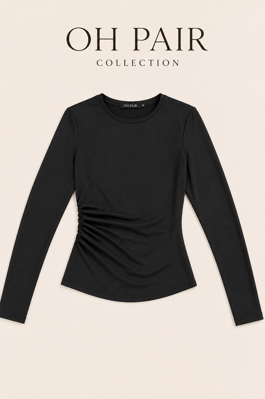 Ruched Long Sleeve Top