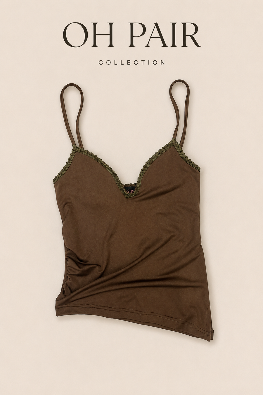 White Lace Trim Camisole