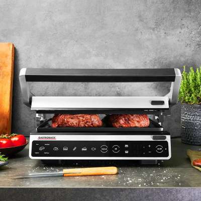 شواية وجريل كهربائي جاستروباك سمارت 2000 وات – شواية لحوم ذكية تفتح 180 درجة | Gastroback BBQ Advanced 42542