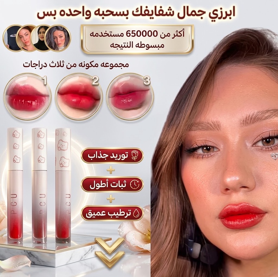 ملمع شفاه مرطب ومكثف للشفاه