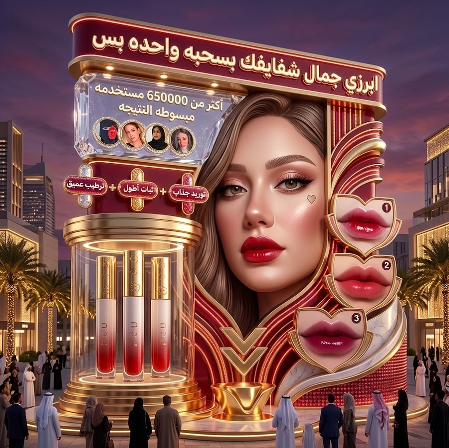 ملمع شفاه مرطب ومكثف للشفاه